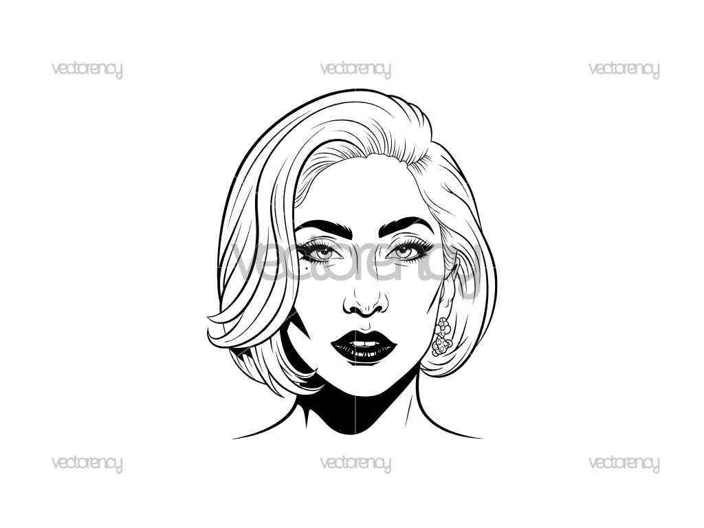 Lady Gaga SVG PNG