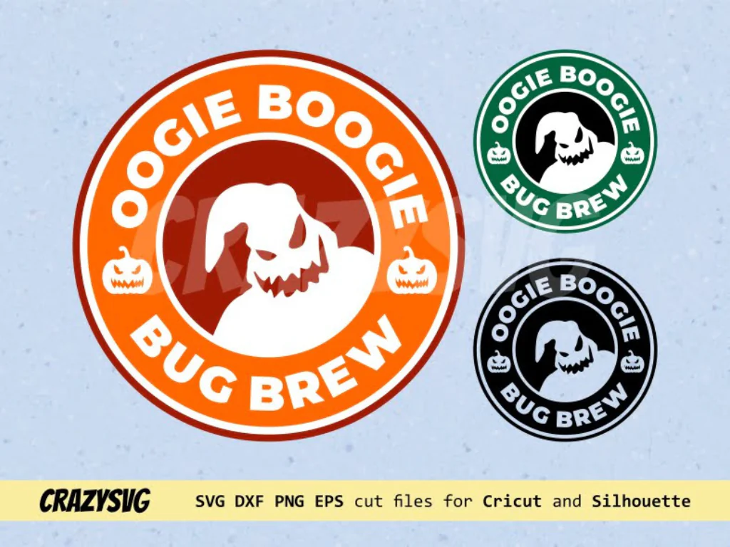 Oogie Boogie Starbucks Coffee Logo SVG, Oogie Boogie Bug Brew SVG, Nightmare Before Christmas SVG