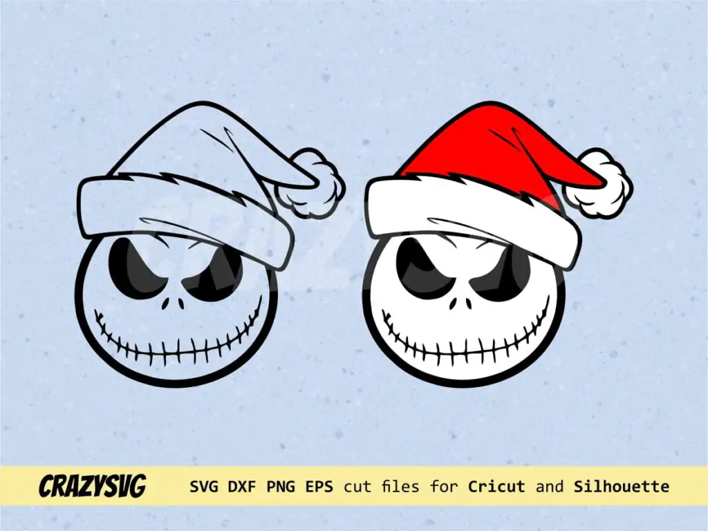 Claus Nightmare Before Christmas SVG Layered