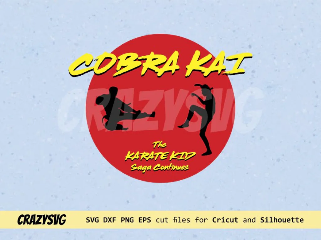 Cobra Kai VS Karate Kid Fight Logo SVG Cricut