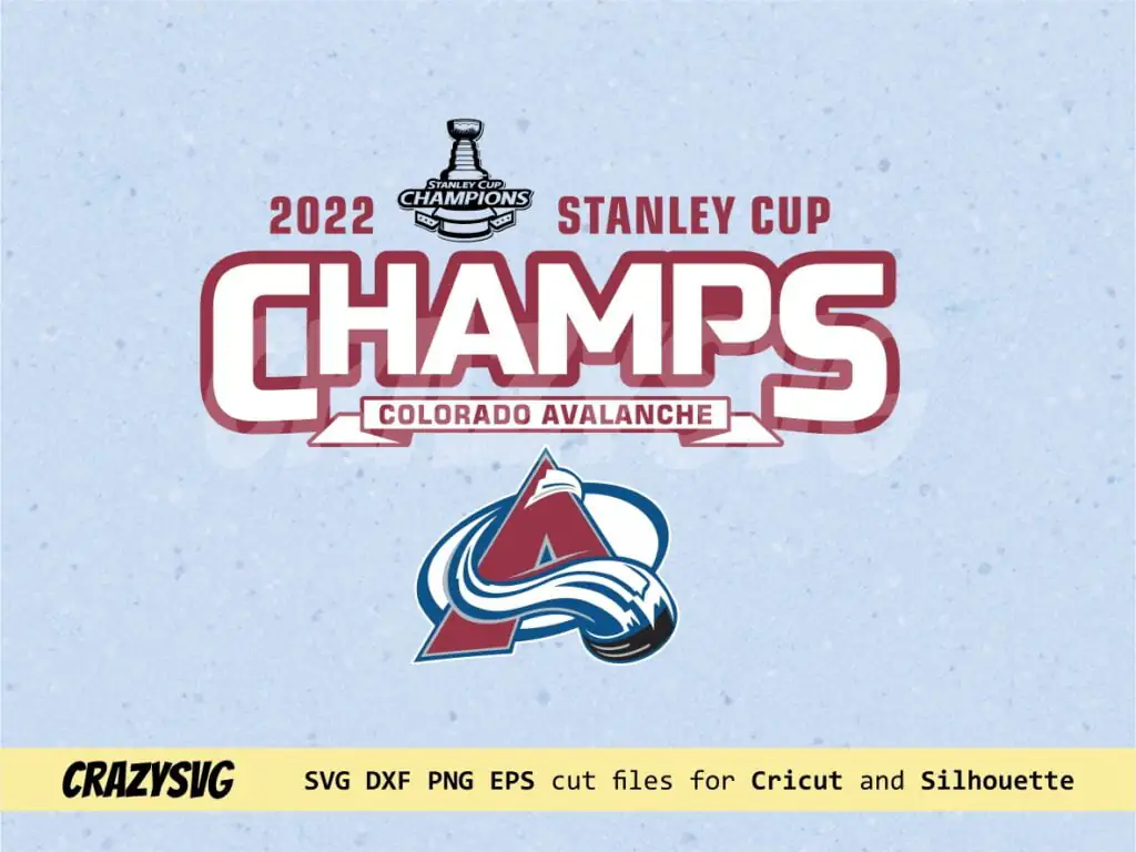 Colorado Avalanche Champs Stanley Cup SVG