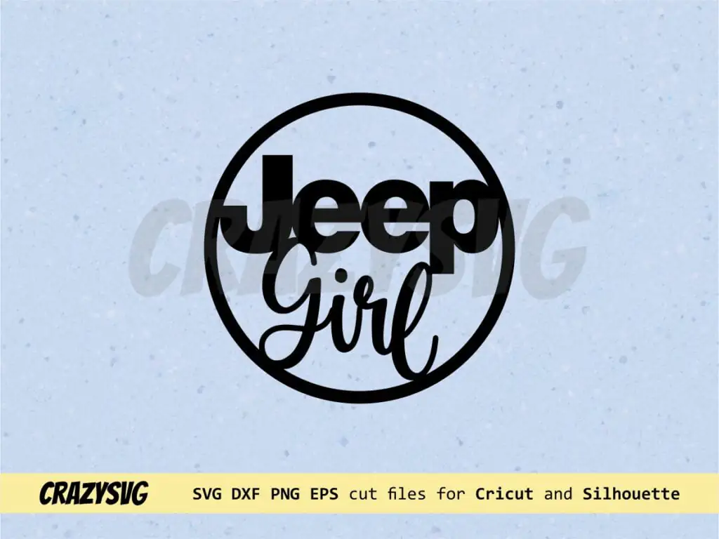 Easy Cut Jeep Girl Car Charm or Ornament Laser Cut File