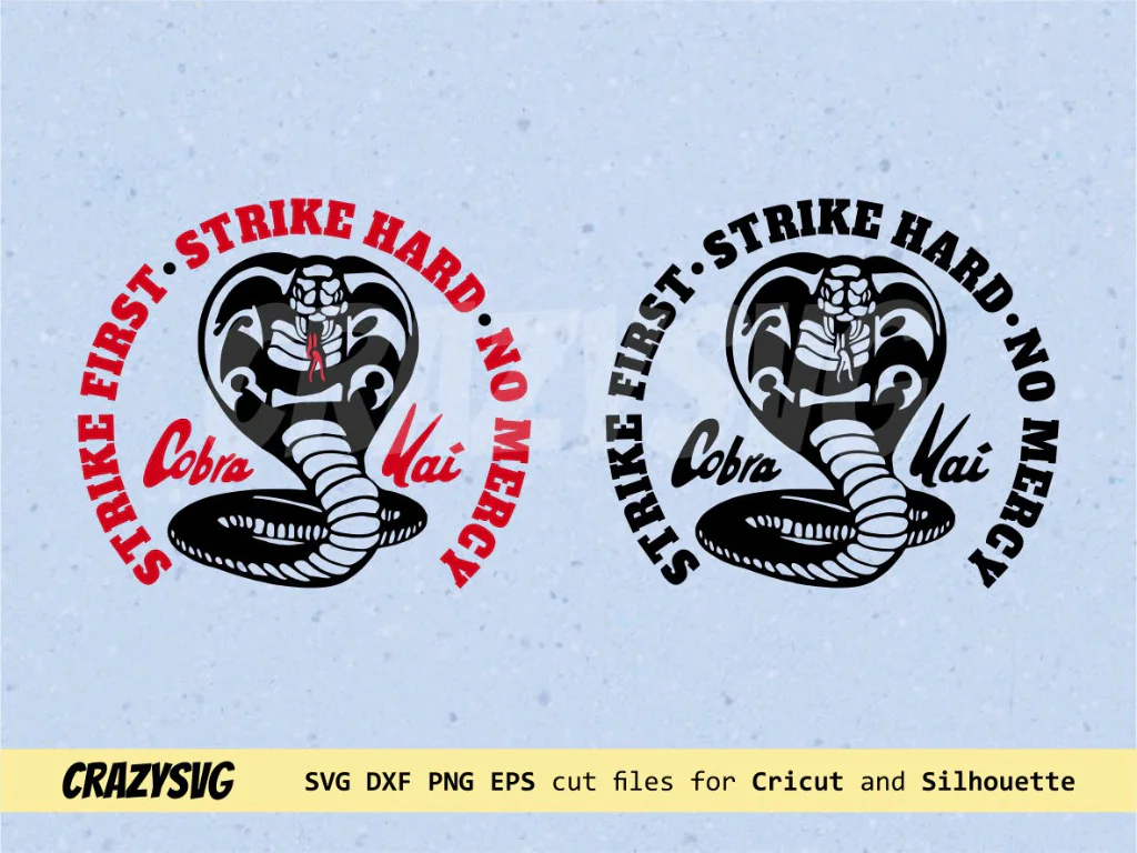 Cobra Kai Dojo Logo No Mercy SVG File Cricut