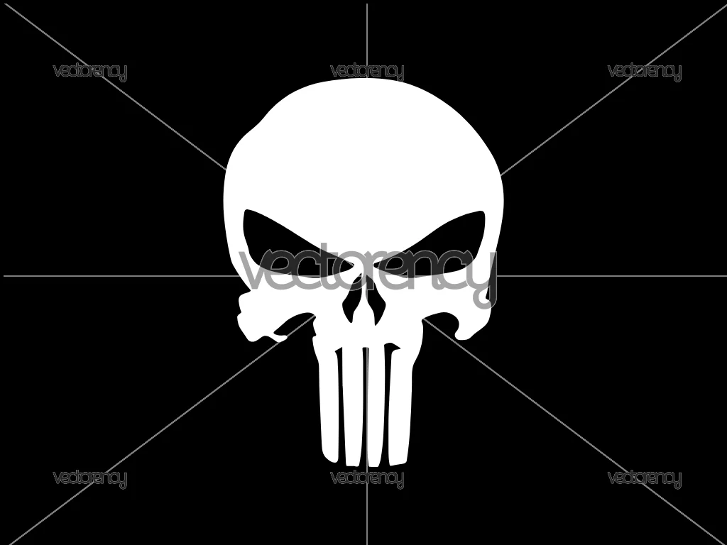 Punisher Skull SVG Free
