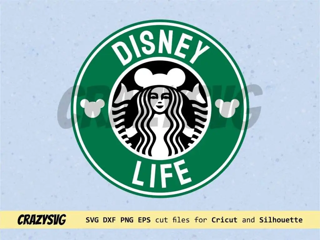 Disney Life Starbucks Logo SVG File