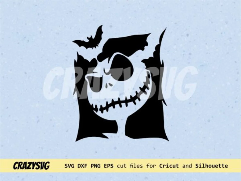 Jack And Sally With Bat SVG, Halloween SVG