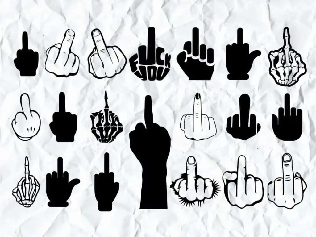 Middle Finger SVG Bundle