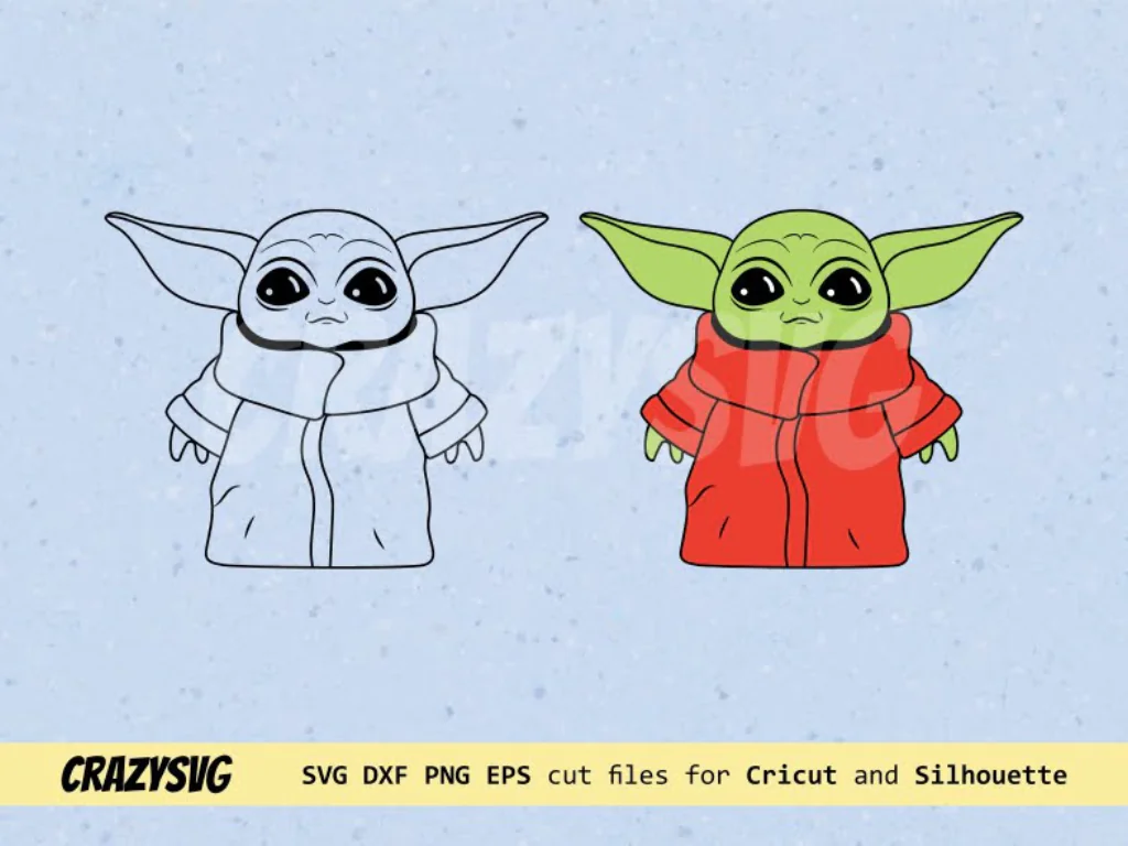 Baby Yoda Christmas SVG PNG