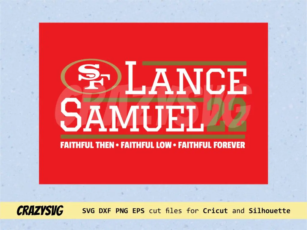 Trey Lance Deebo Samuel SVG San Francisco 49ers Faithful Niners Clipart ...