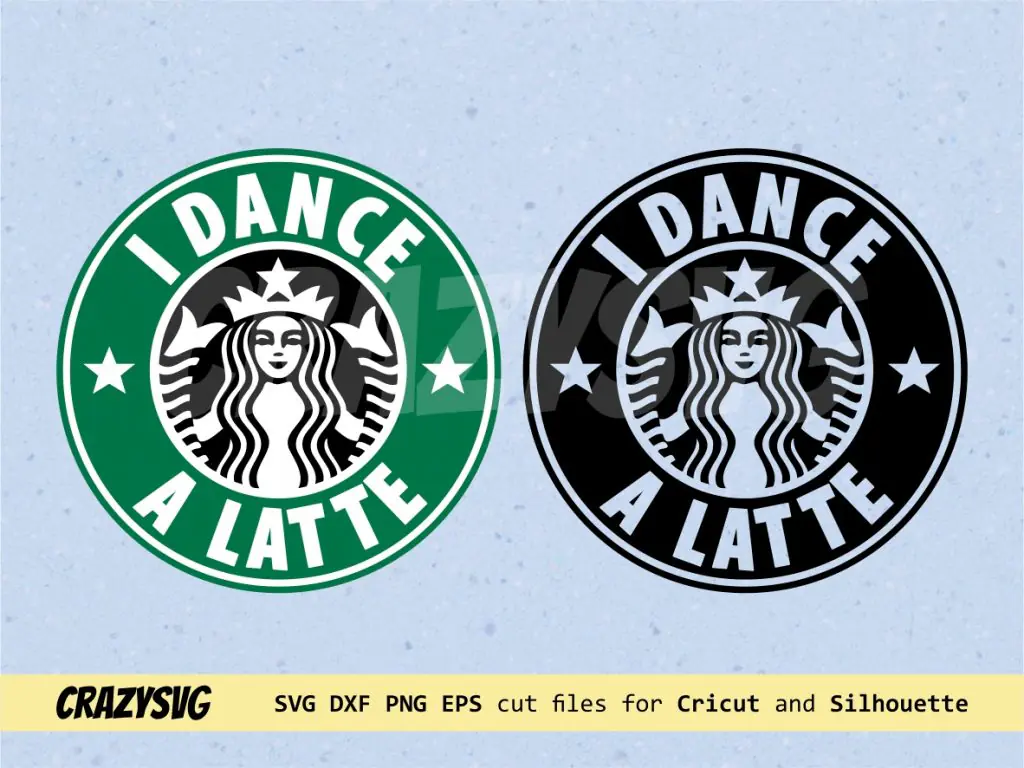 I Dance a Latte Starbucks Logo SVG