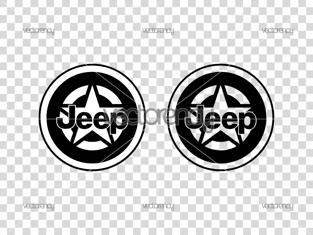 Jeep Star Circle Logo SVG PNG