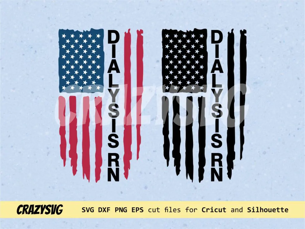 Dialysis Rn SVG, Nurse SVG, American Proud