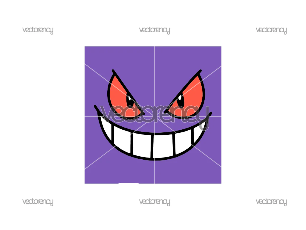 Gengar Face SVG