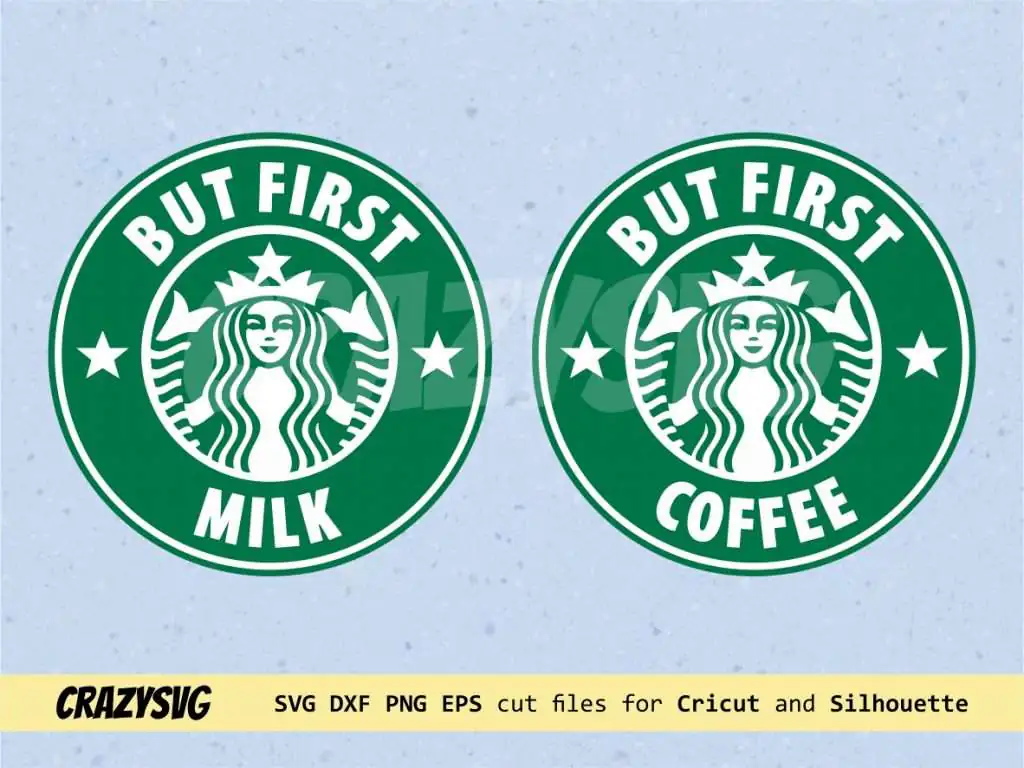 But First Coffee Starbucks Logo SVG