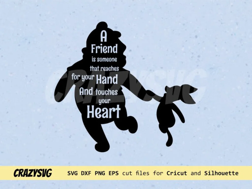 Winnie The Pooh Quotes SVG cut file