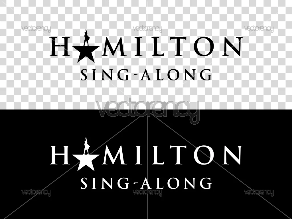 Hamilton Musical Theatre Sing Along Vector SVG
