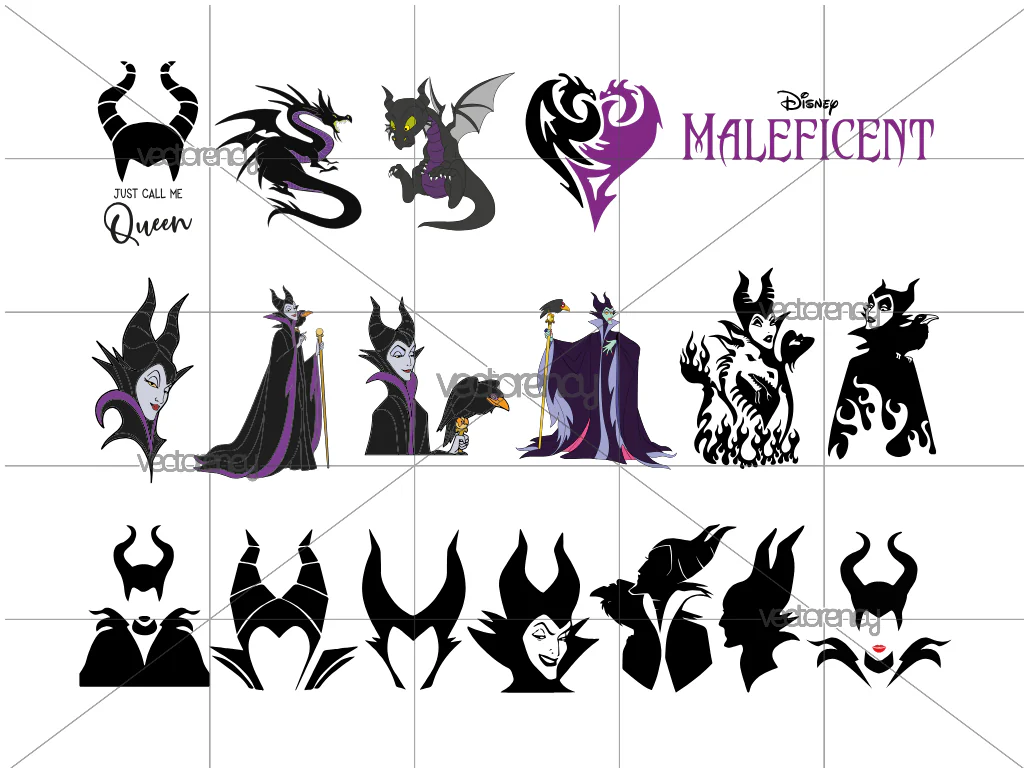 Disney Villain Maleficent Vector Bundle