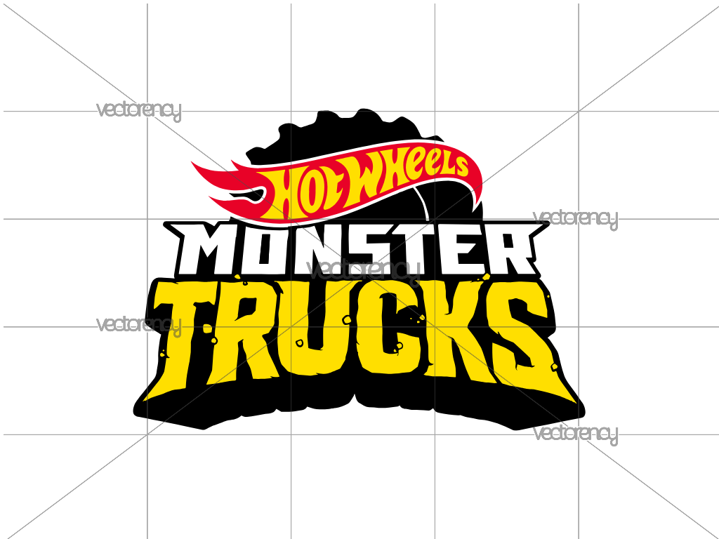 Hot Wheels Monster Truck Logo PNG SVG EPS