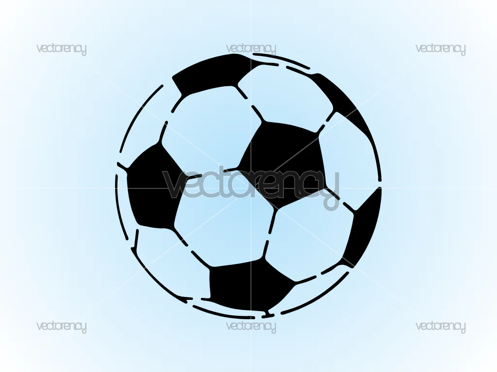 Soccer Football Stencil SVG Cut File PNG EPS DXF