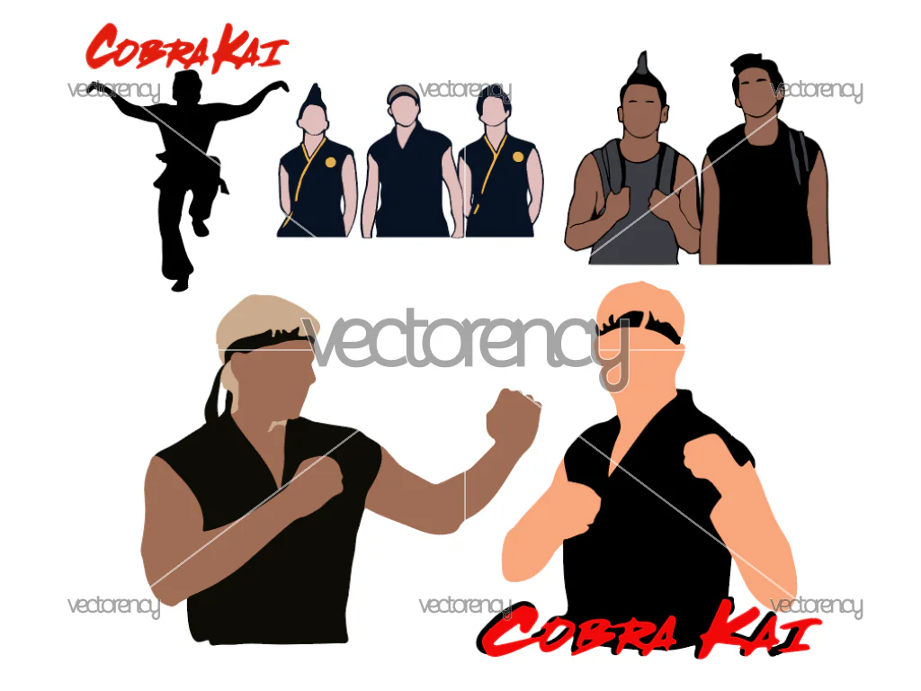 5 Cobra Kai SVG File PNG Vector