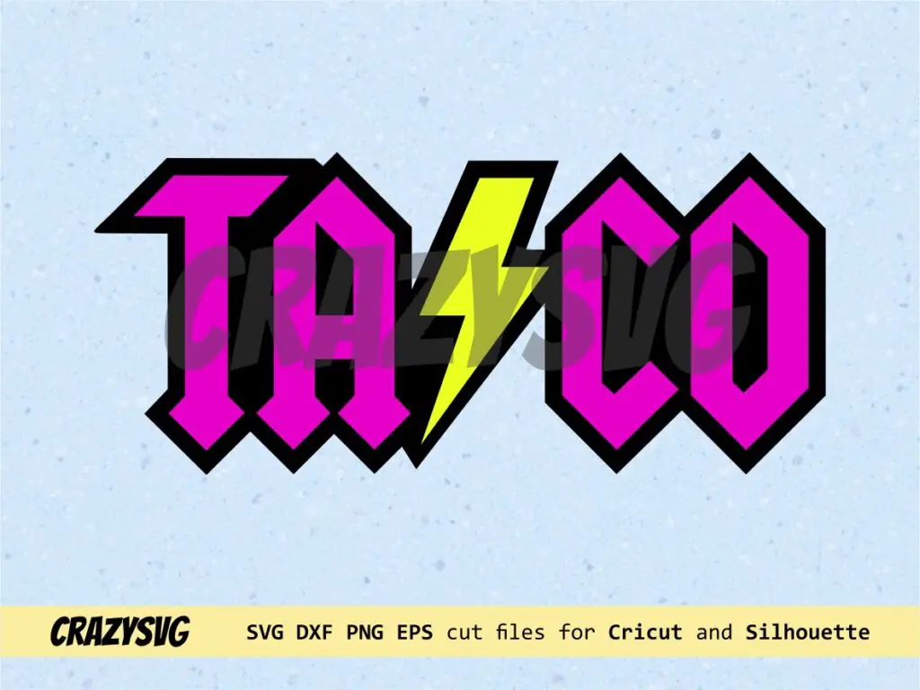 Taco SVG ACDC Style SVG