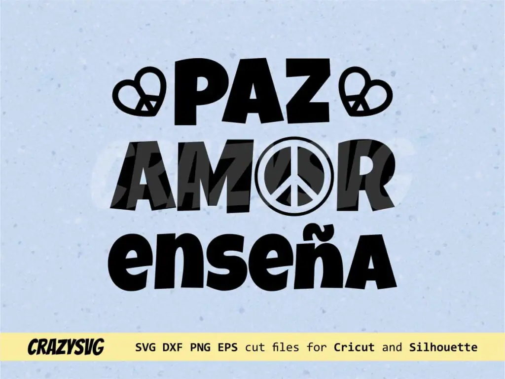 Paz Amor Enseña SVG