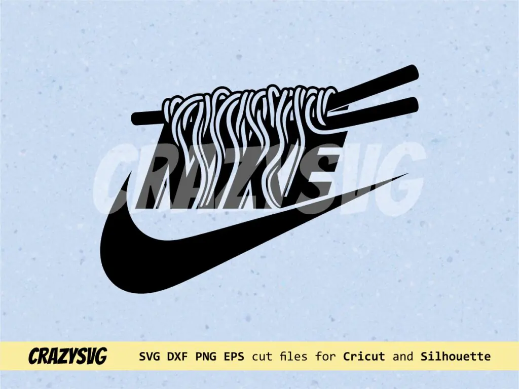 Nike Noodle Ramen Design Fun Vector SVG