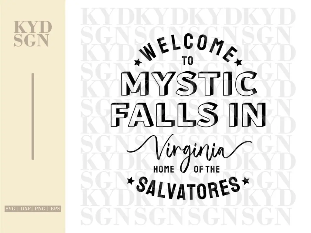 Mystic Falls in Virginia SVG