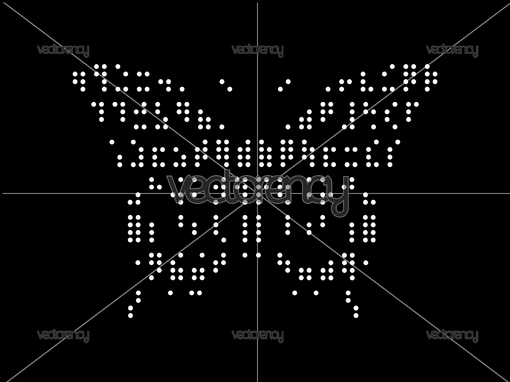 Y2K Butterfly Element SVG Vector