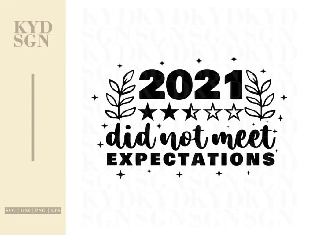 Funny Christmas Ornaments SVG 2021 Did Not Meet Expectations