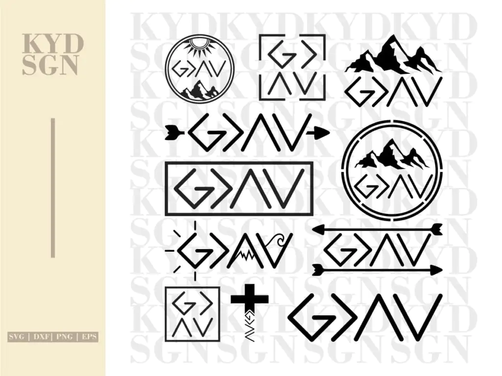 God is Greater Than The Highs and Lows SVG Bundle