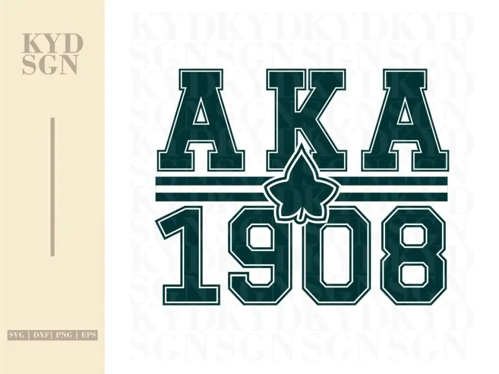 Alpha Kappa Alpha AKA 1908 SVG