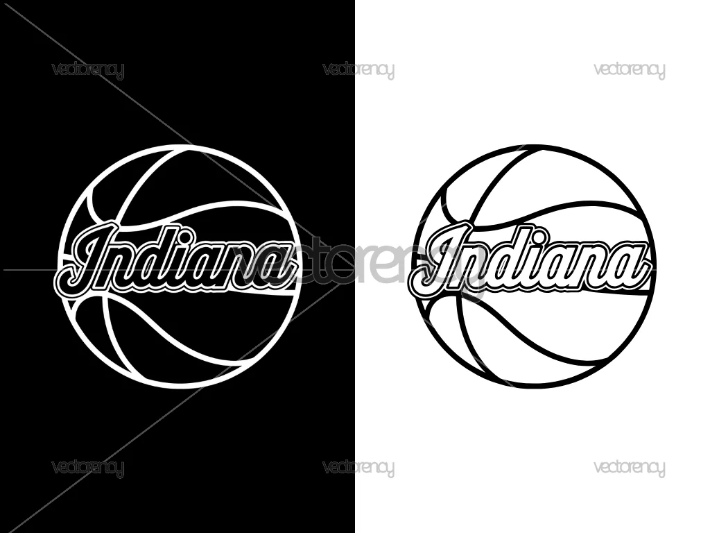 Indiana Basketball Design SVG PNG