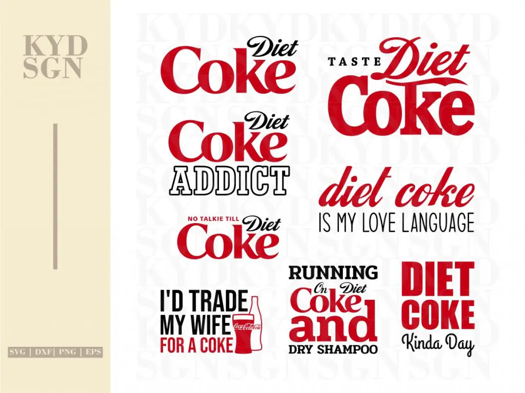 Coca Cola Diet Coke SVG Bundle