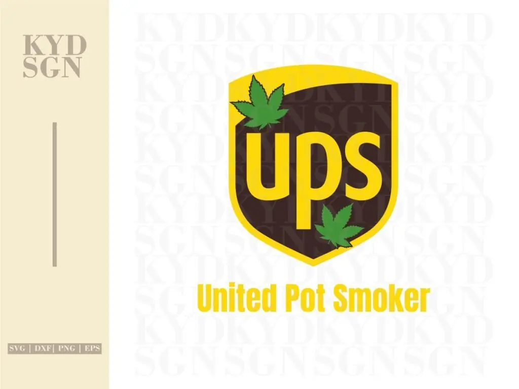 UPS United Pot Smokers Tshirt Design SVG