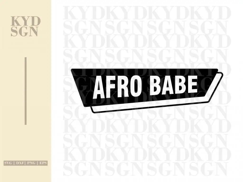 Afro Babe SVG