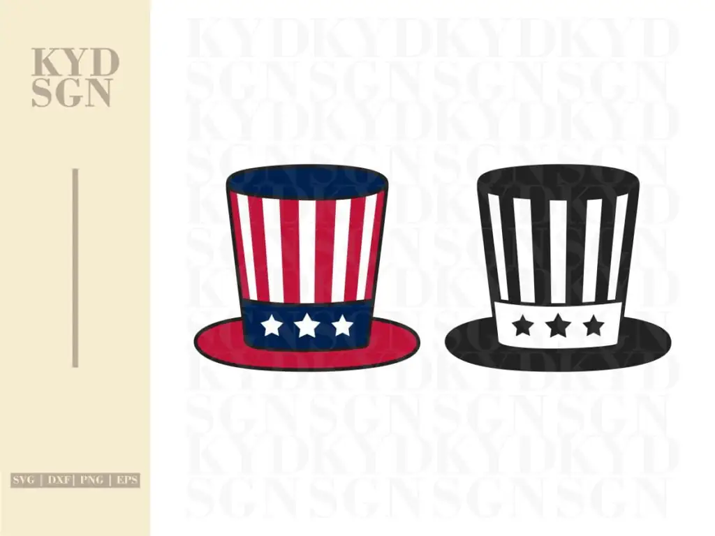 Uncle Sam Hat SVG Cricut Cut File