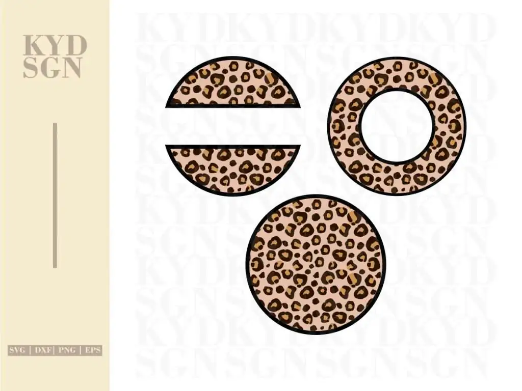 Keychain Pattern Frames Leopard SVG