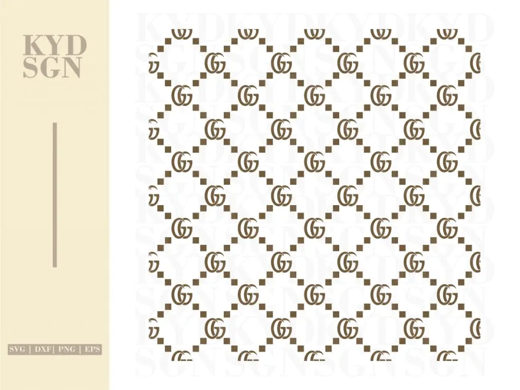 Gucci Pattern Seamless SVG