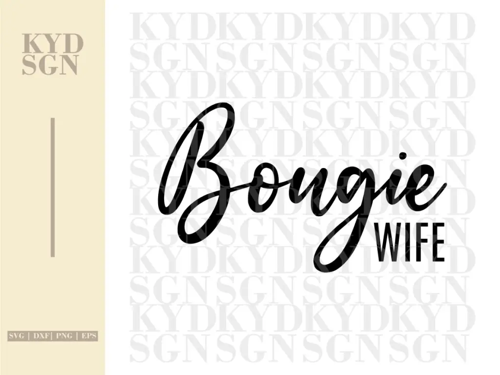 Bougie Wife SVG