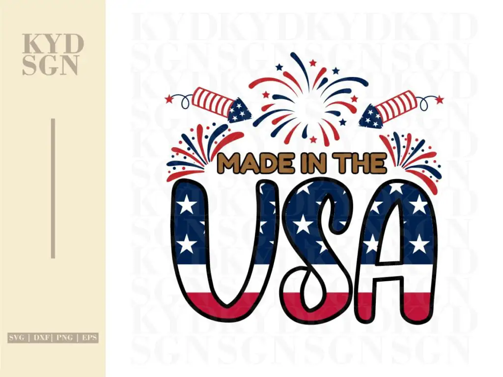 Made in the USA Title SVG File