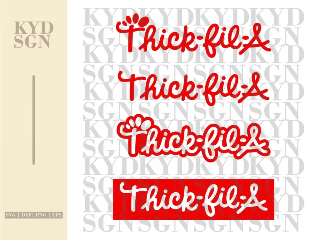 Thick Fil A SVG