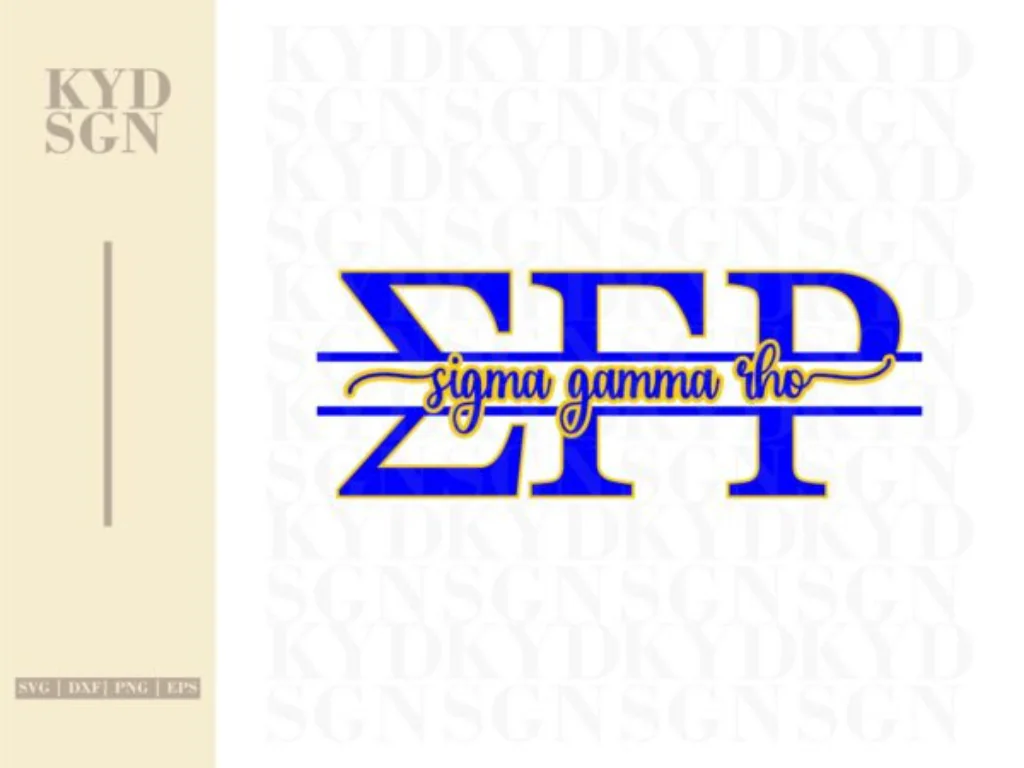 Sigma Gamma Rho Sorority Monogram SVG, Greek Letters SVG