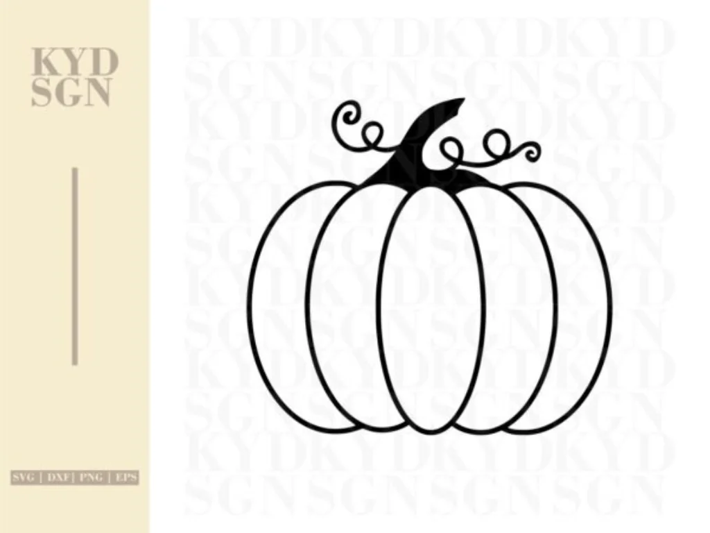 Pumpkin Outline SVG Cricut