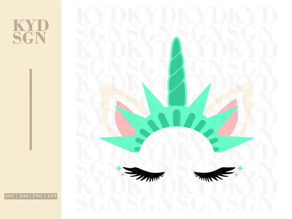 Unicorn of Liberty SVG File for Silhouette Cricut