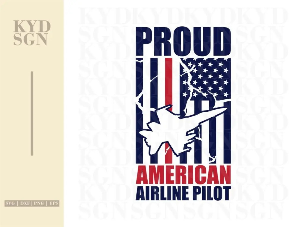 Proud American Airlines Pilot SVG