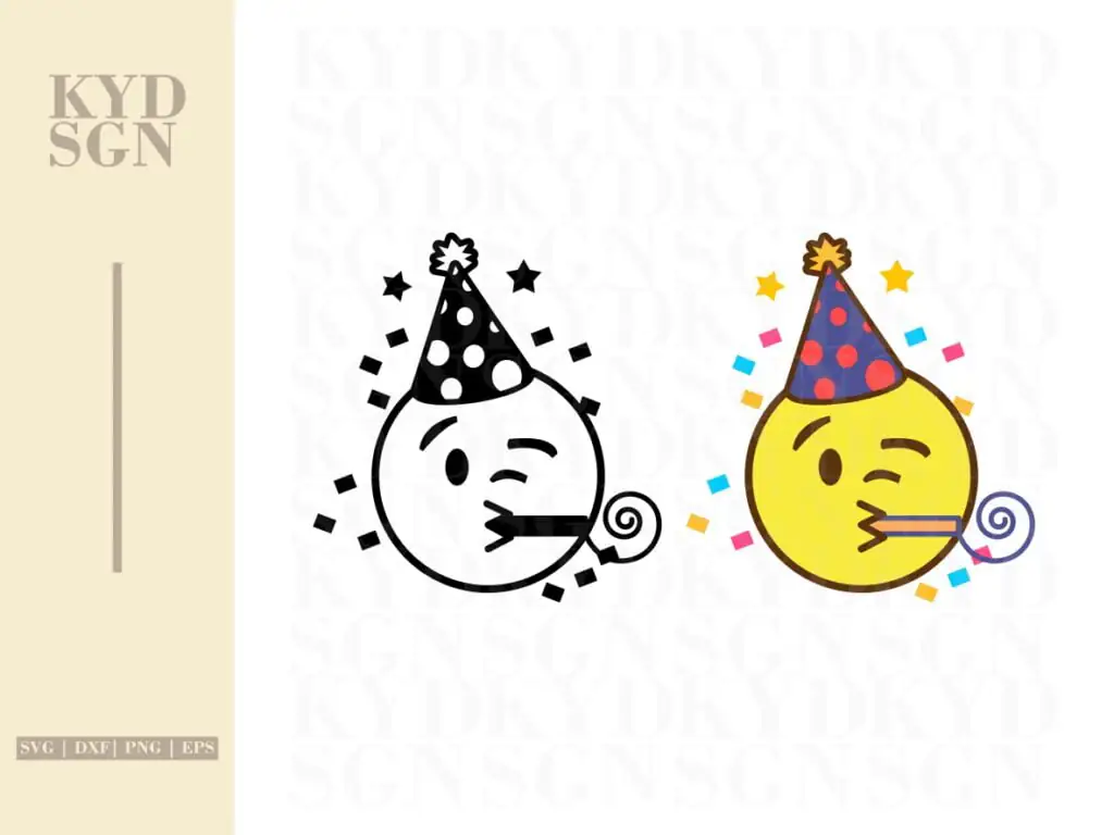 Birthday Emoji SVG Clipart