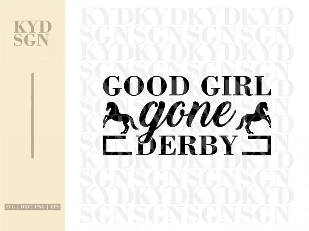 Good Girl Gone Derby SVG