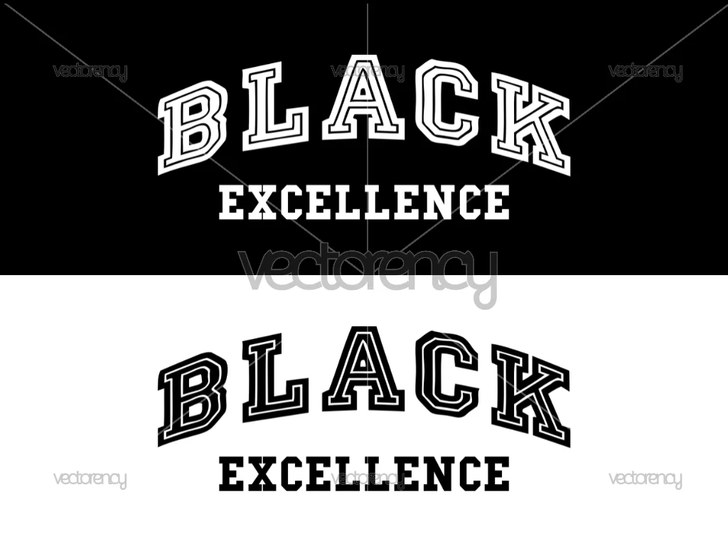 Black Excellence SVG EPS PNG, Melanin, Black Girl, HBU, Download