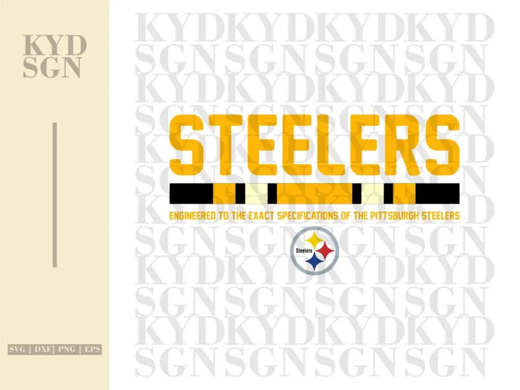 NIKE Steelers SVG Design Shirt Vector PNG